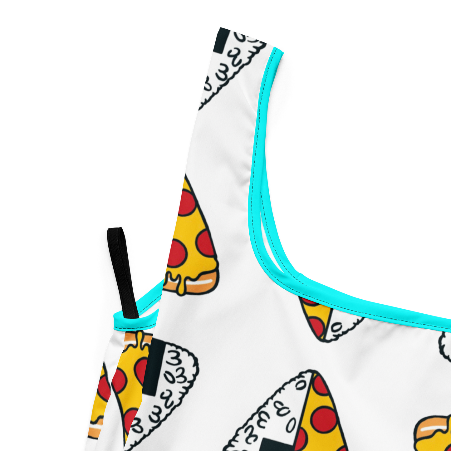 ATX Onigiri x Pizza Bag 折りたたみ軽量ショッピングバッグ(ホワイト)