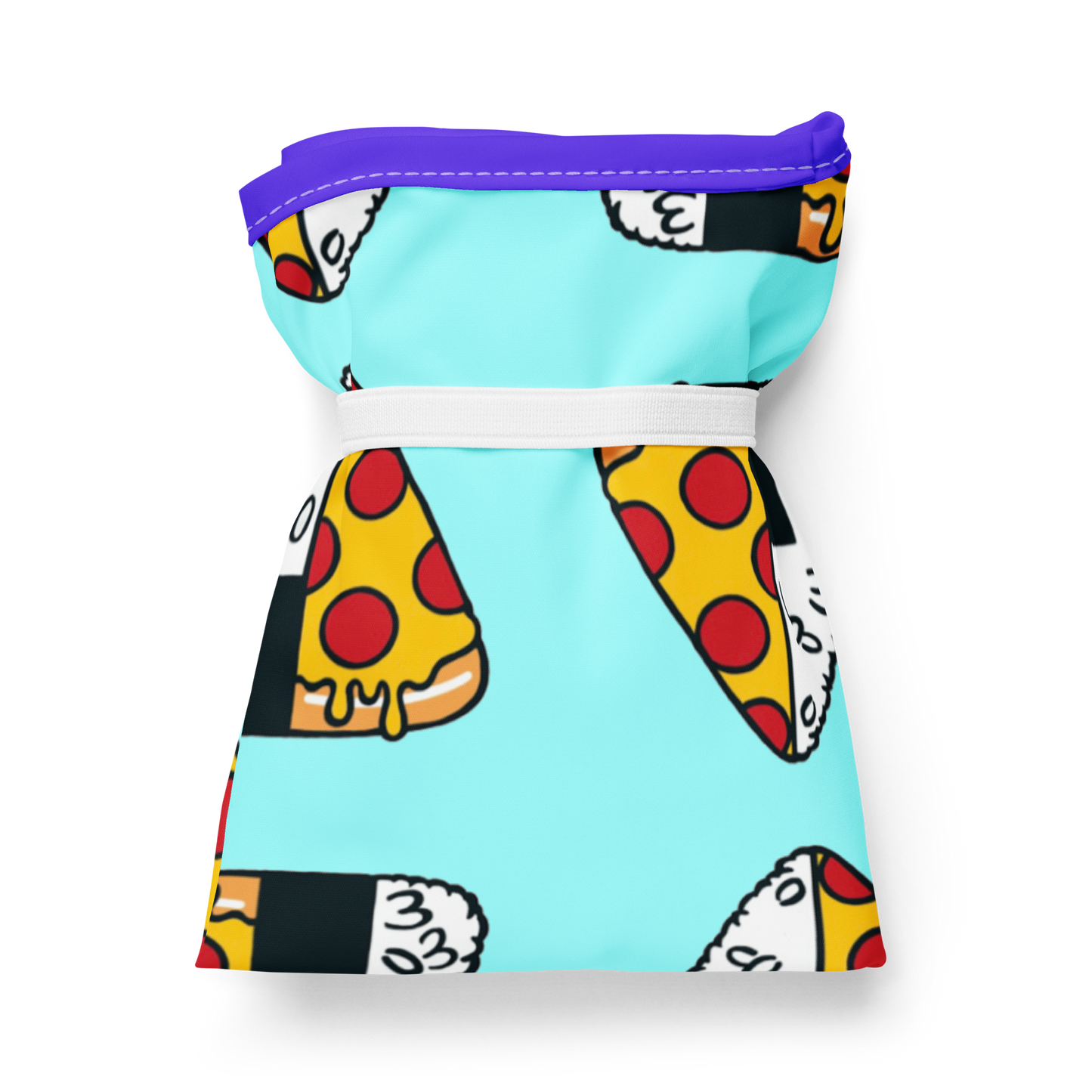 ATX Onigiri x Pizza Bag 折りたたみ軽量ショッピングバッグ(ブルー)