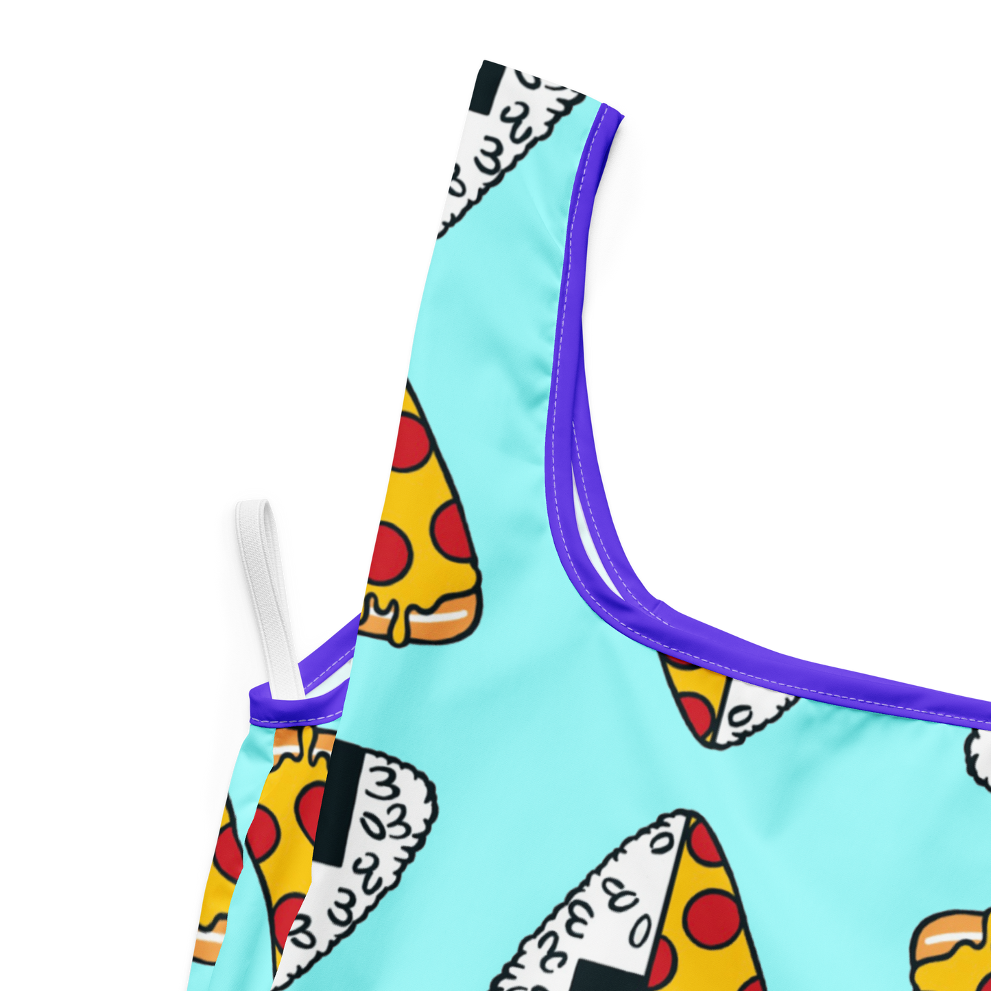 ATX Onigiri x Pizza Bag 折りたたみ軽量ショッピングバッグ(ブルー)