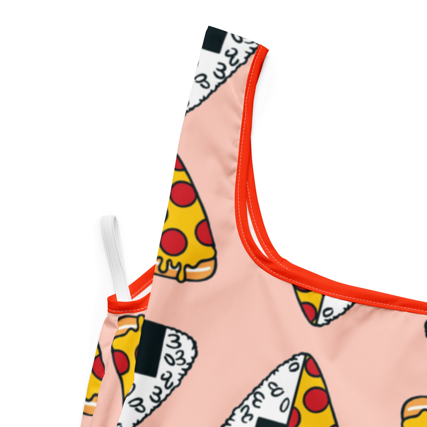 ATX Onigiri x Pizza Bag 折りたたみ軽量ショッピングバッグ(ピンク)